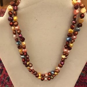 Multi-Colored Cultured Pearl Necklace